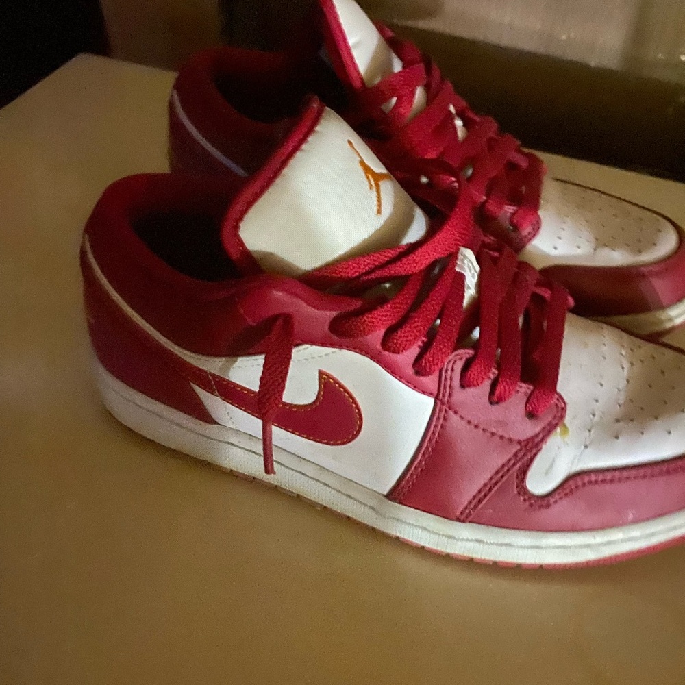 Nike Crimson and White Athletic Shoes